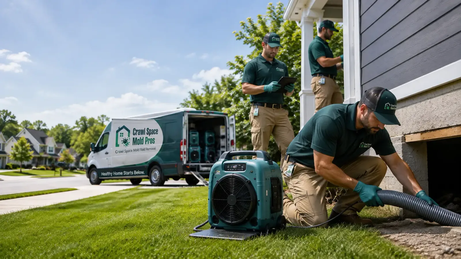 Crawl Space Mold Removal in Carbon, IN